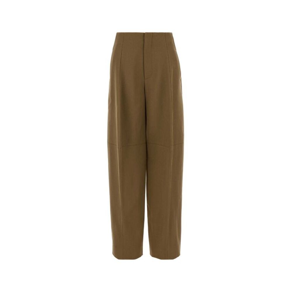 Victoria Beckham Women Beige Stretch Polyester Blend Pant